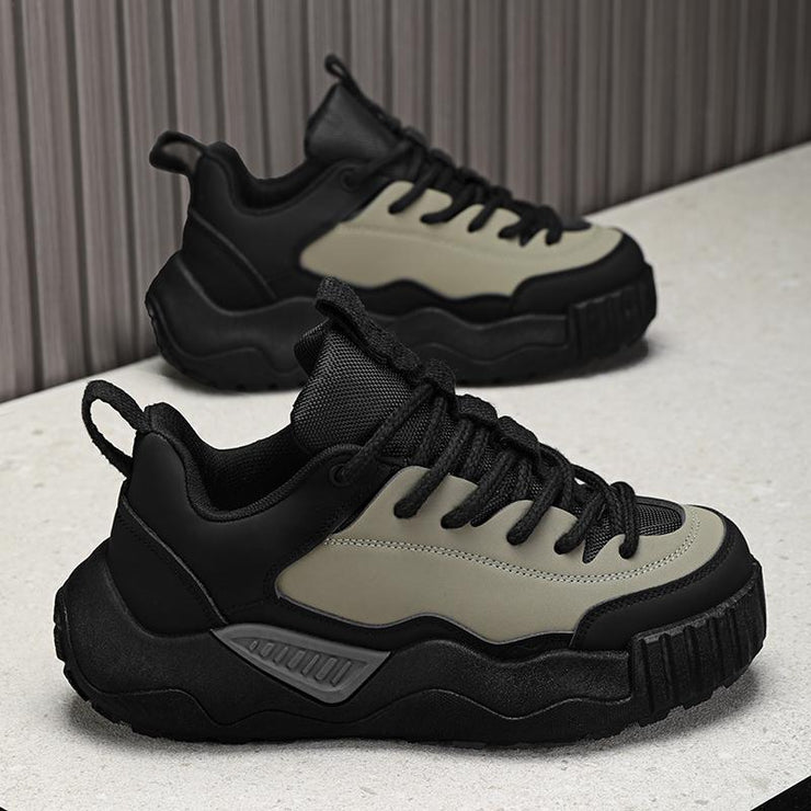 Male Leather Platform Fashion Casual Shoes