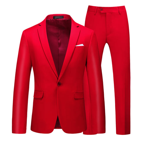 Multi-Color Two-piece Suit Men&