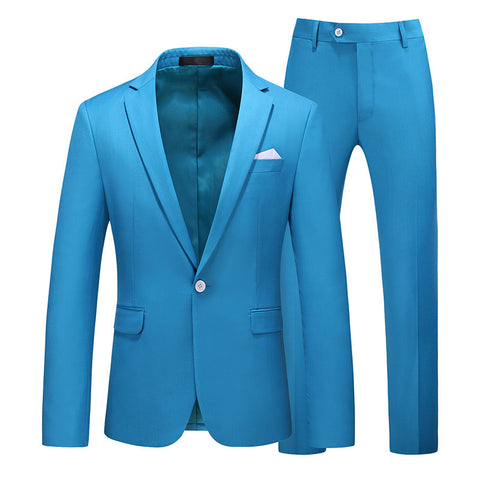 Multi-Color Two-piece Suit Men&