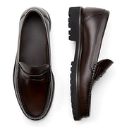 Men's Loafers Leather Shoes First Layer Cowhide Simple Casual Soft Sole Shoes
