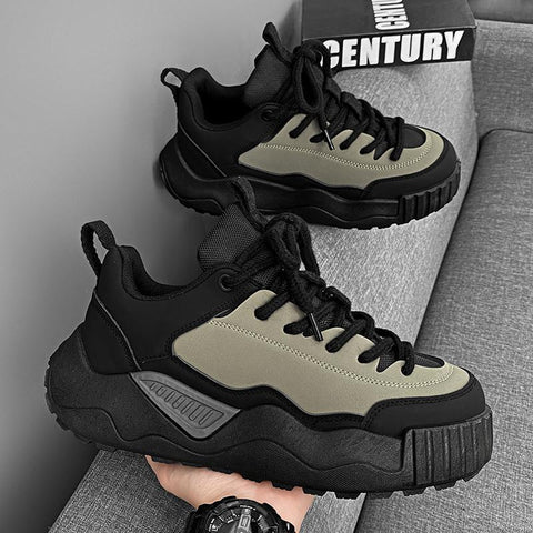 Male Leather Platform Fashion Casual Shoes