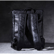 Men's Simple Casual Top Layer Cowhide Backpack