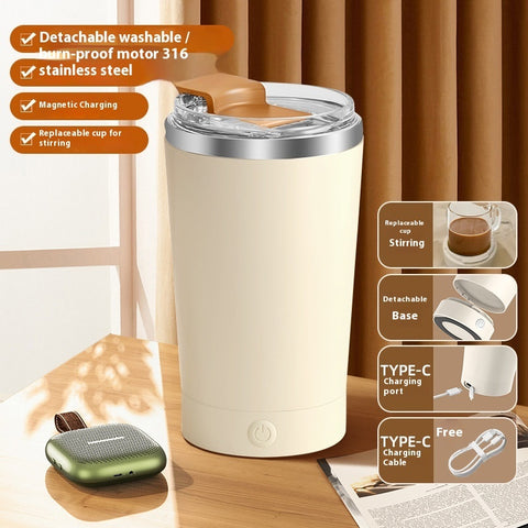 Removable Magnetic Automatic Electric Stirring Cup Coffee Cup