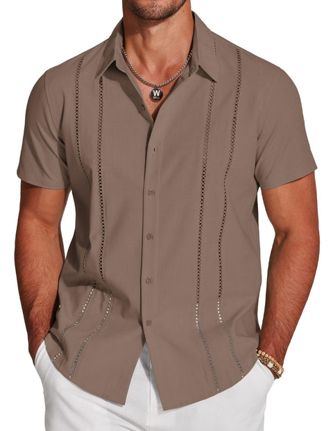 Trendy Wild Hawaii Holiday Lapel Men&
