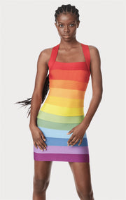 Design Sense Sleeveless Halter Color Women's Clothing Dress