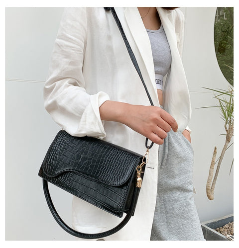 Casual alligator print Korean small bag