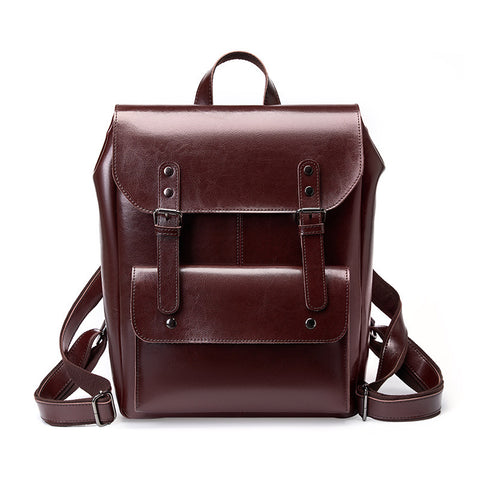 Leather Backpack Women&