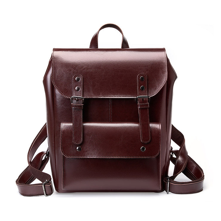 Leather Backpack Women&