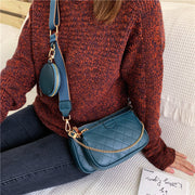 Lingge Wild Wide Shoulder Strap Messenger Picture Bag