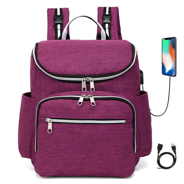 Mommy Bag, Multi-Functional Large-Capacity Mother And Baby Bag, Waterproof Diaper Bag, Outing Backpack