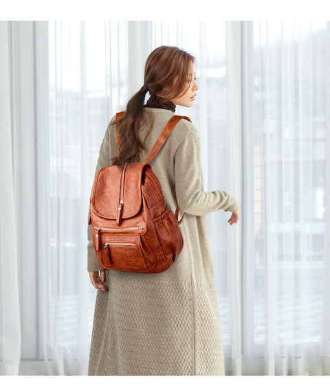 Korean Version Of New Sheepskin Student Trendy Fashion Travel Handbags