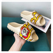 Platform Slippers Men's Trendy Sandals Outdoor Beach Flip Flops