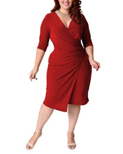 V Sexy Elegant Hot Selling Plus Size Dress