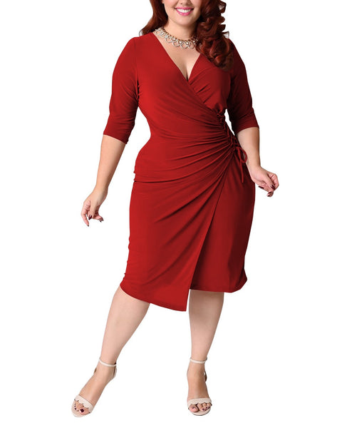 V Sexy Elegant Hot Selling Plus Size Dress