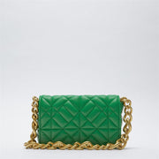 Vintage Chain Armpit Bag Soft Leather Quilted Shoulder Bag