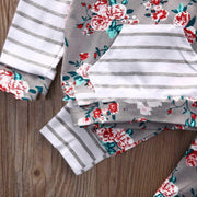 European And American Infant Winter New Children's Floral Sweater Suit