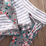 European And American Infant Winter New Children's Floral Sweater Suit