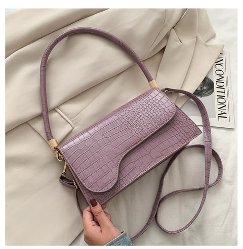 Casual alligator print Korean small bag