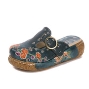 National style plum blossom totem sandals