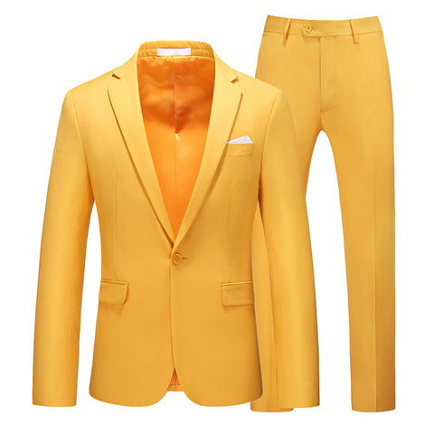 Multi-Color Two-piece Suit Men&