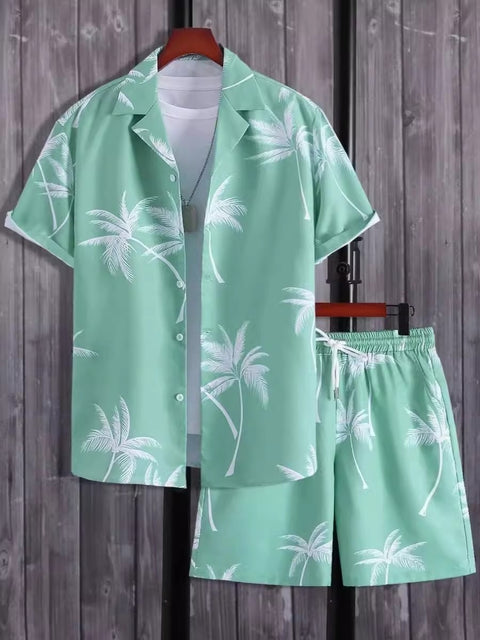 Beach Style Short Sleeve Shirt Men&