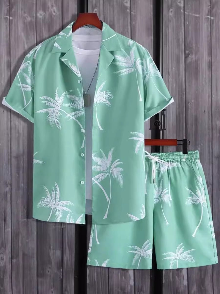 Beach Style Short Sleeve Shirt Men&