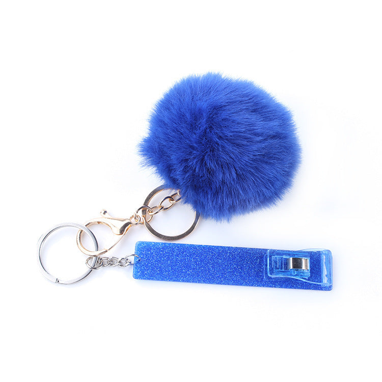 Acrylic Material Key Chain Long Nail Credit Card Gripper