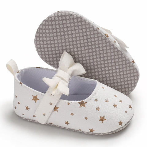 Shoes Dots Anti-Skid, Flower Velcro Toddler Shoes