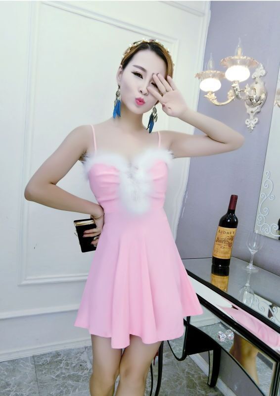 Ladies suspender dress