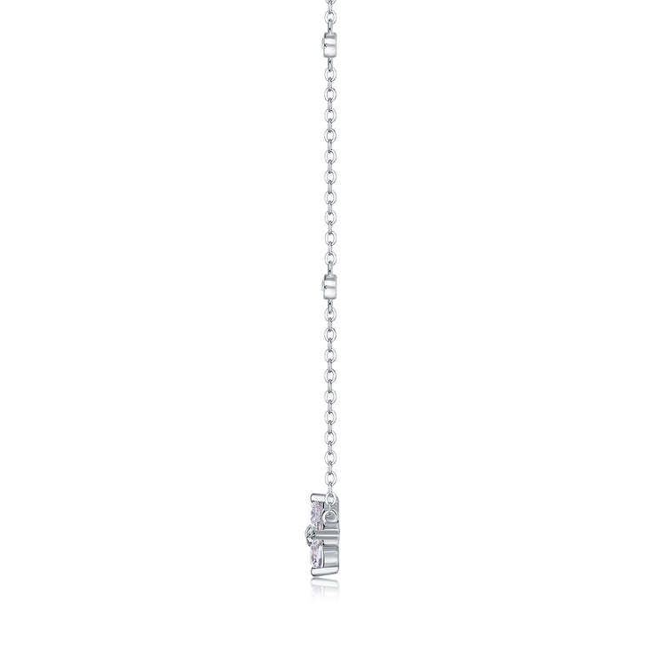 Radiant Star - A Fashionable And Luxurious Diamond Jewelry Pendant Set With Moissanite S925 Sterling Silver And Platinum Plating