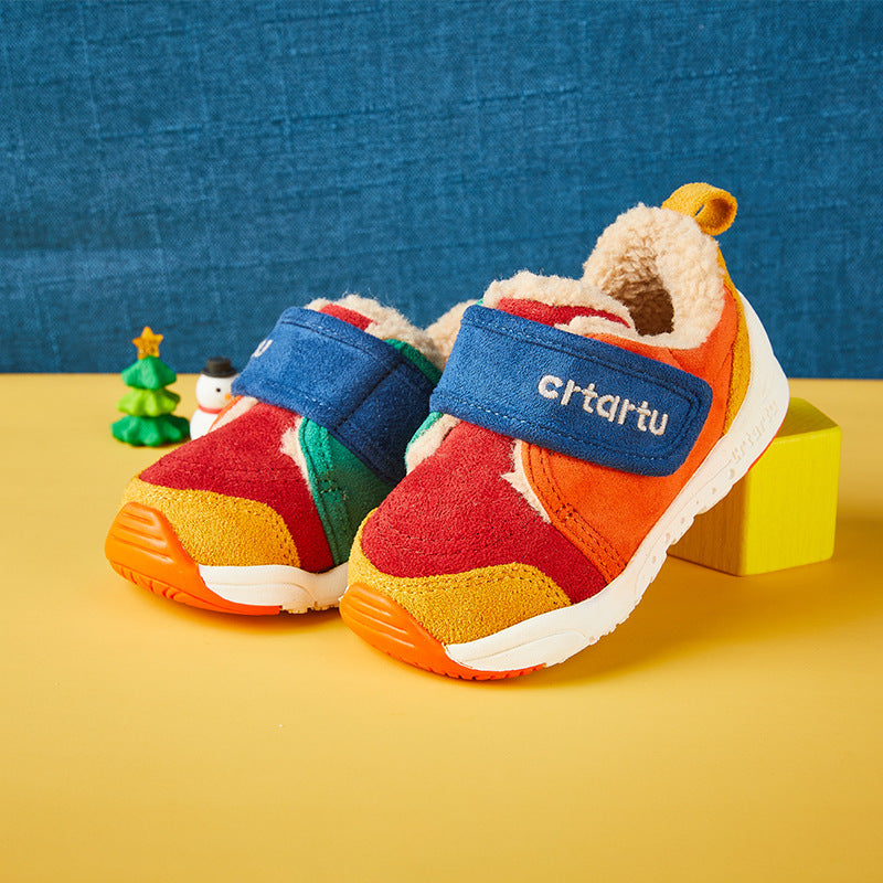 Boy's sports shoes breathable girls cotton shoes