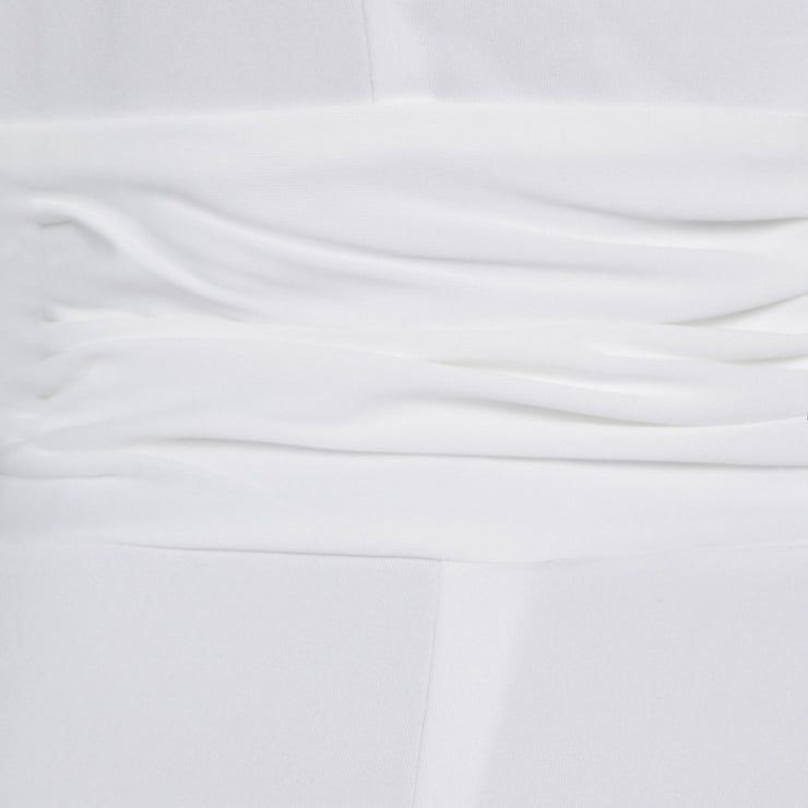 White Long Sleeve Slim Fit Pencil Skirt Women