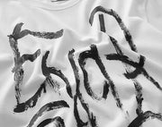 Men's Graffiti Printing Cotton Short Sleeve