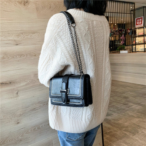 Fashion All-match Chain One-shoulder Messenger Small Square Bag