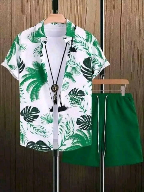 Beach Style Short Sleeve Shirt Men&