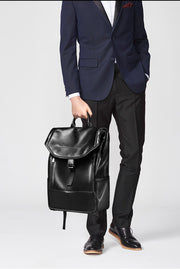 Cowhide Men's Bag Large Capacity Leather Backpack