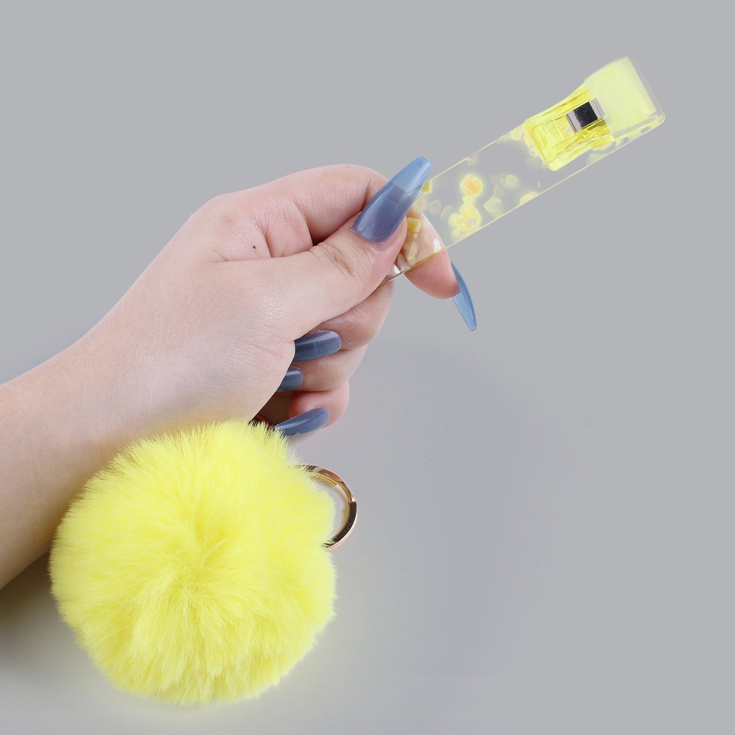 Acrylic Material Key Chain Long Nail Credit Card Gripper