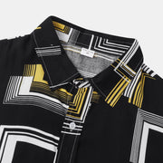 Men's Casual Short Sleeve Floral Shirt