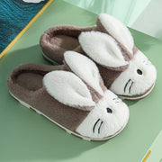 Children's  Parent-child Family Indoor Home Wooden Floor Slippers