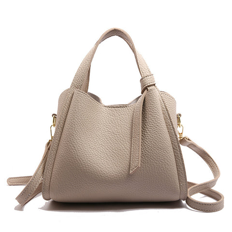 Korean Style Ins New Hong Kong Style Personalized Simple One-shoulder Underarm Bucket Bag Vegetable Basket Retro Crossbody Bag