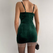 New Women's Fashion Slim Sling Halter Lace Dress