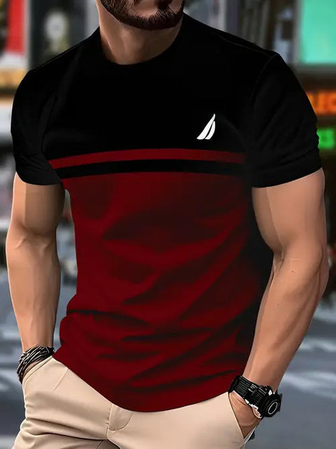 New Fashion Casual High Quality Contrast Color Men&