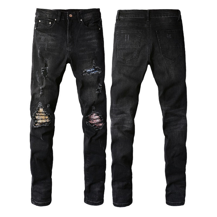 Hole & Patch Jeans Men&