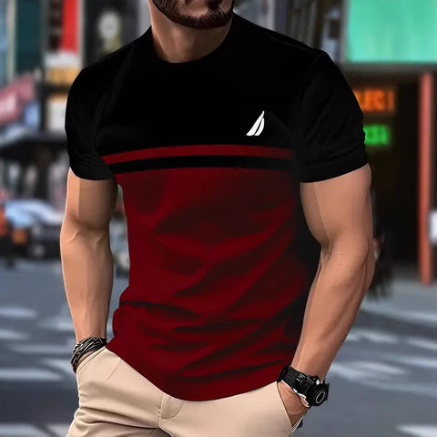 New Fashion Casual High Quality Contrast Color Men&