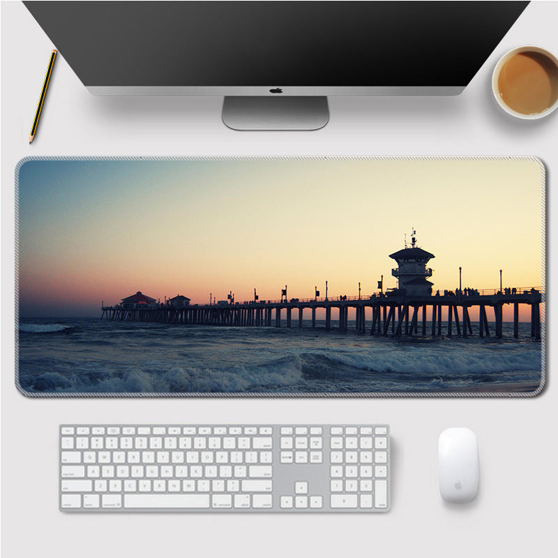 Landscape Mouse Mat Home Large Lock Thicken Table Mat