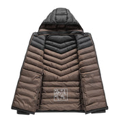 Men's Lightweight Down Cotton-padded Jacket Storage Rib Coat