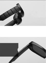 Small Frame Trend Personality Vertical Striped Concave Sunglasses
