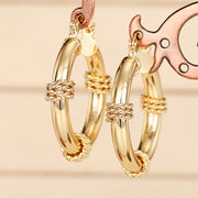 Design Sense Geometric Advanced Light Luxury Ornament Niche Ring Ear Clip