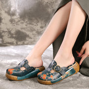 National style plum blossom totem sandals