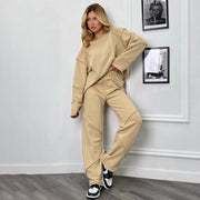 Design Curling Sweater Suit Street Simplicity